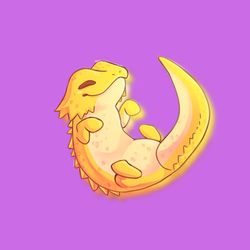 super kawaii yellow bearded dragon! adorable kawaii reptile friend-for laptop, planner, phone case