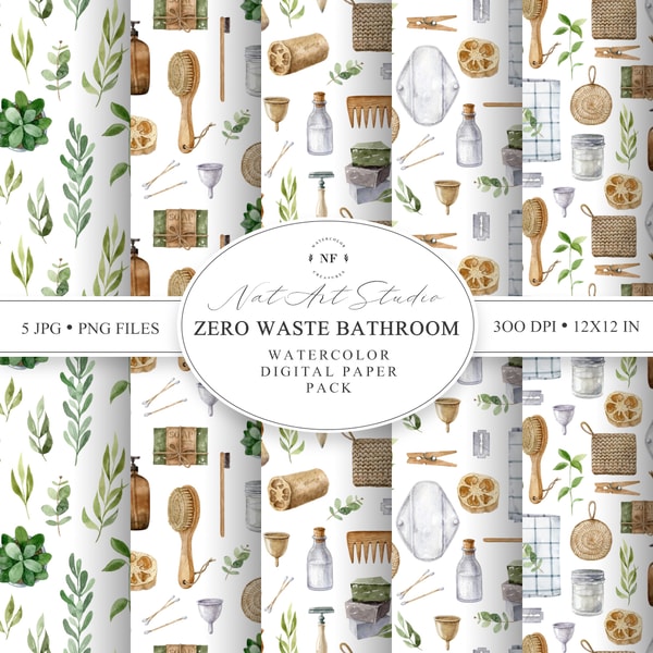 Zero Waste Digital Paper. Eco Friendly Accessories. JPG. PNG | Inspire ...