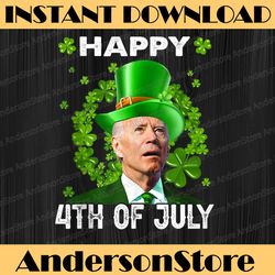 happy 4th of july st patrick's day leprechaun joe biden png sublimation designs