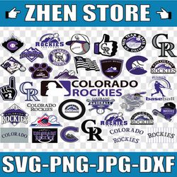 colorado rockies svg, cut files, baseball clipart, cricut colorado, rockies svg, cutting files, mlb svg, clipar