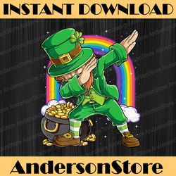 st patricks day dabbing leprechaun funny dab dance png sublimation designs