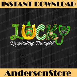 lucky respiratory therapist happy st patrick's day doctor png sublimation designs