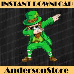 dabbing leprechaun face mask st patrick's day png sublimation designs