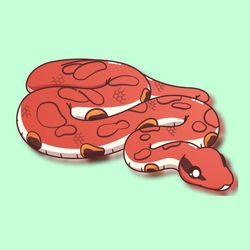 super adorable rainbow boa snake! adorable kawaii reptile friend-for laptop, planner, phone case
