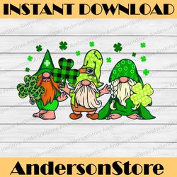 gnomes plaid shamrock leopard plaid st patricks day png sublimation designs