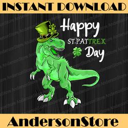happy st pat t rex day st patricks day dinosaur png sublimation designs