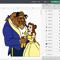 Belle SVG, Beast SVG, Lumière SVG, Cogsworth SVG, Mrs. Potts SVG, Chip SVG, Gaston SVG, Beauty and the Beast characters SVG, Disney movie SVG, Kids' room decor