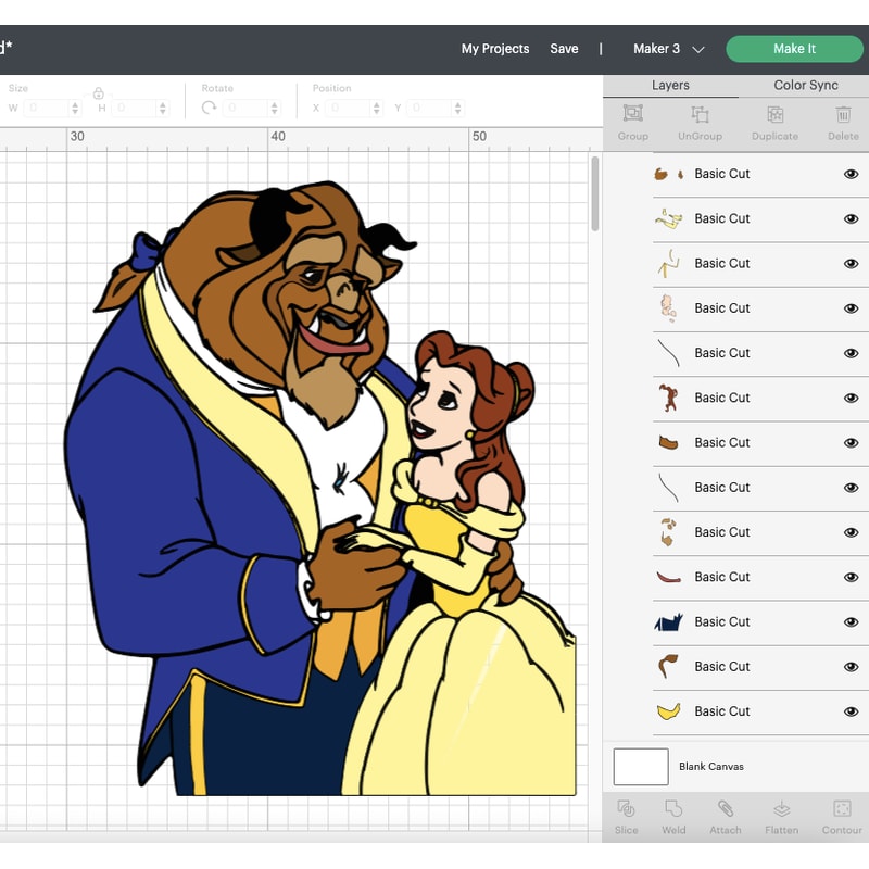 Belle SVG, Beast SVG, Lumière SVG, Cogsworth SVG, Mrs. Potts SVG, Chip SVG, Gaston SVG, Beauty and the Beast characters SVG, Disney movie SVG, Kids' room decor