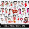 Betty Boop SVG, Betty Boop cartoon SVG, Betty Boop face SVG, Classic cartoon character SVG, Retro cartoon SVG, Vintage cartoon SVG, Cartoon pin-up girl SVG, Red