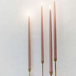 Color Beeswax Candles - TAPER 460mm SET - Taper Tall Organic Candles Christmas Birthday Dinner Wedding Special Occasion