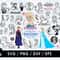 Elsa SVG, Anna SVG, Olaf SVG, Kristoff SVG, Sven SVG, Frozen characters SVG, Disney movie SVG, Kids' room decor SVG, SVG for Cricut, DIY Frozen craft SVG, Carto