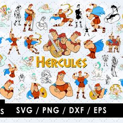 Hercules Svg Files, Hercules Png Files, Vector Png Images, SVG Cut File for Cricut, Clipart Bundle Pack