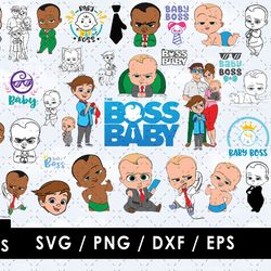 the boss baby svg files, the boss baby png file, vector png images, svg cut file for cricut, clipart bundle pack