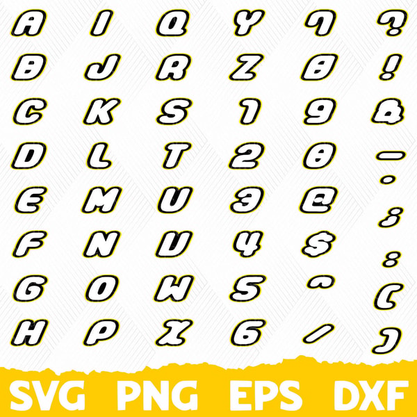 Block Letters Svg Blocks Font Svg, Font svg, Silhouette, Cricut Font, Bundle F | Inspire ...