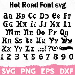 hot road font svg. font svg, silhouette, cricut font, bundle font, cute fonts, instant download