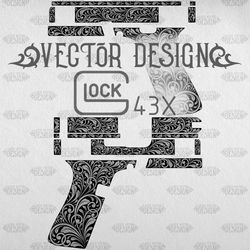 VECTOR DESIGN Glock43X Scrollwork 1