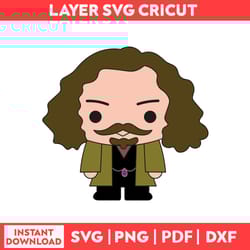 sirius black harry potter on potter felt svg, harry potter logo svg, png, pdf, dxf digital file