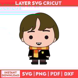 luna lovegood harry potter on potter felt svg, harry potter logo svg, png, pdf, dxf digital file