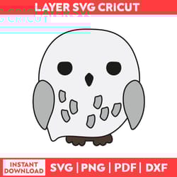 owl harry potter on potter felt svg, harry potter logo svg, png, pdf, dxf digital file