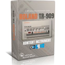Roland TR-909 Kontakt Library - Virtual Instrument NKI Software