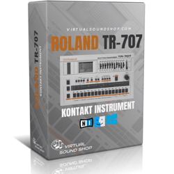 Roland TR-707 Kontakt Library - Virtual Instrument NKI Software