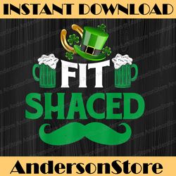 Fit Shaced Irish Clover St Patrick's Day Green Shamrock PNG Sublimation Designs