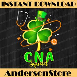 funny stethoscope shamrock cna nurse st patrick's day png sublimation designs