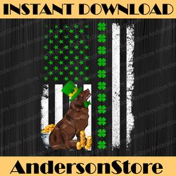 newfoundland dog lover st patrick's day puppy costume png sublimation designs