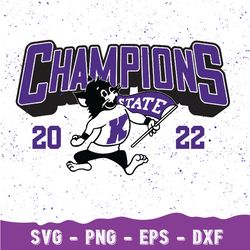 New-K State 2022 Big-12 Football Champions Svg, K State Wild-cats 2022 Big-12 Football Conference Champions Svg, K State