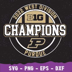 Boilermakers Big Ten West Champions Svg, Big Ten West Champions Jersey, Big Ten West Champions Purdue Svg, Purdue Footba