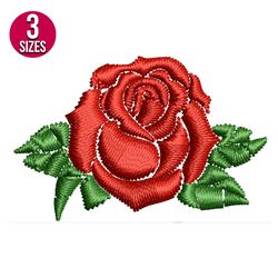 mini rose flower embroidery design, machine embroidery design, instant download
