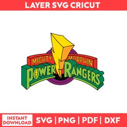 Mighty Morphin Power Rangers Chibi Svg, Power Rangers Chibi Svg, Png, pdf, dxf digital file