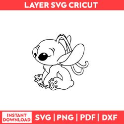 Stitch Decal Disney Of Stitch Winking On Deviantart Cartoon Spaceuit , Stitch Svg, Png, pdf, dxf digital file