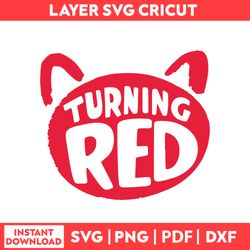 Watch Turning Clip Art Disney Kit Imprimible Turning Red Panda Clip Art,Turning Red Svg, Png, pdf, dxf digital file
