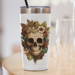 flower sugar skull png sublimation digital | sugar skull tumbler | sugar skulls | sugar skull shirts | sugar skull svg |