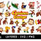 Curious George SVG, The Man with the Yellow Hat SVG, Chef Pisghetti SVG, Professor Wiseman SVG, Gnocchi SVG, Allie SVG, Hundley SVG, George's adventures SVG, Ca