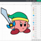Kirby SVG, Pink puffball SVG, Nintendo character SVG, Inhale ability SVG, Warp Star SVG, Copy ability SVG, Kirby logo SVG, Video game character SVG, Kids' room
