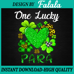 shamrock leopard plaid one lucky para png, one lucky para professional png, patrick day png, digital download