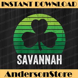 savannah st. patrick's day irish shamrock party cute vintage png sublimation designs