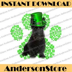 Scottish Terrier Shamrock Paw Clovers St Patrick's Day PNG Sublimation Designs