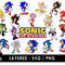 Sonic SVG, Sonic the Hedgehog SVG, Tails SVG, Knuckles SVG, Dr. Robotnik SVG, Sega character SVG, Sonic logo SVG, Video game character SVG, Sonic silhouette SVG