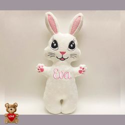 Personalised Bunny Stuffed Toy ,Super cute personalised soft plush toy, Personalised Gift, Unique Personalized Bi