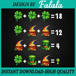 order of operatio math teacher shamrock png, happy st patrick day png, patrick day png, digital download