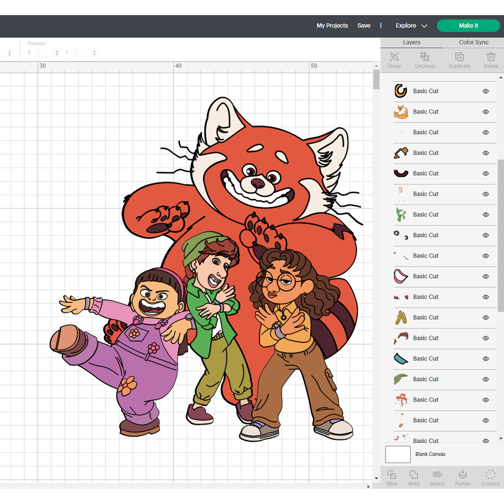 Turning Red SVG, Pixar movie SVG, Mei Lee SVG, Red panda SVG, Mei's friends SVG, Animation character SVG, Teenager cartoon SVG, Disney movie SVG, Red panda illu