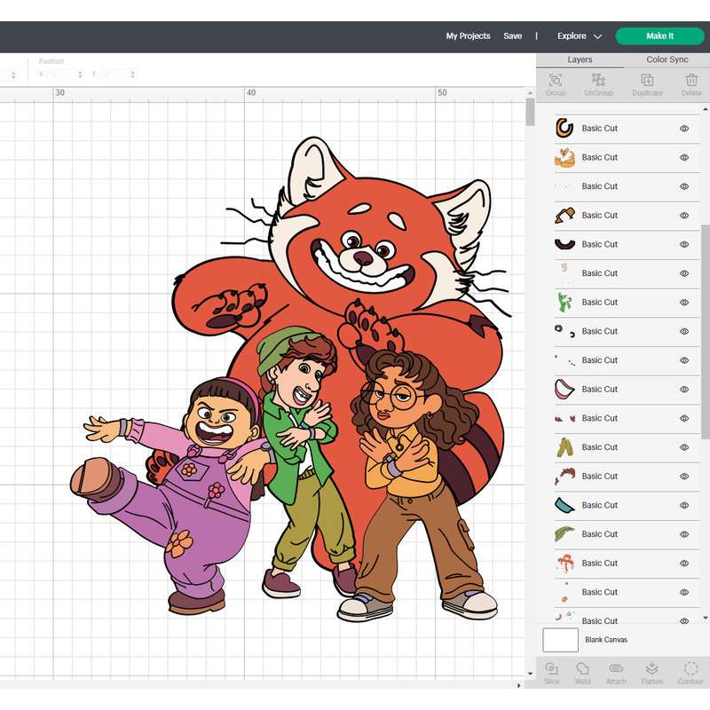 Turning Red SVG, Pixar movie SVG, Mei Lee SVG, Red panda SVG, Mei's friends SVG, Animation character SVG, Teenager cartoon SVG, Disney movie SVG, Red panda illu