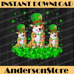 leprechaun hat shamrock cardigan welsh corgi st patricks day png sublimation designs