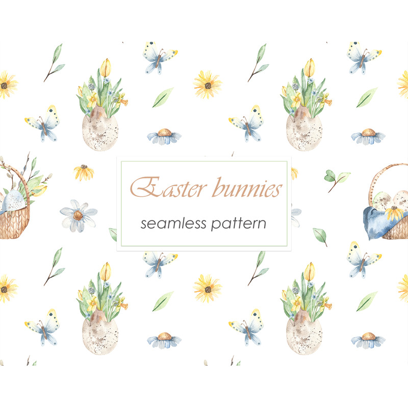 2Easter bunnies watercolor seamless patterns.jpg