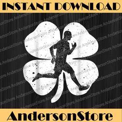 fun irish running shamrocks costume st patrick's day png sublimation designs