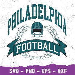 Philadelphia Football Svg, Vintage Philadelphia Crewneck, Retro Philadelphia Svg