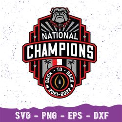 u g a geor gia bull dogs back 2 back champions cut file, svg, sublimation, cricut, silhouette